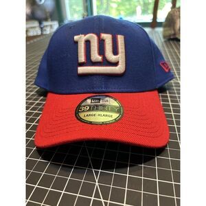 New Era 39Thirty NFL Giants Hat Large-XL Blue & Red Fly Your Own Flag Stay Shady